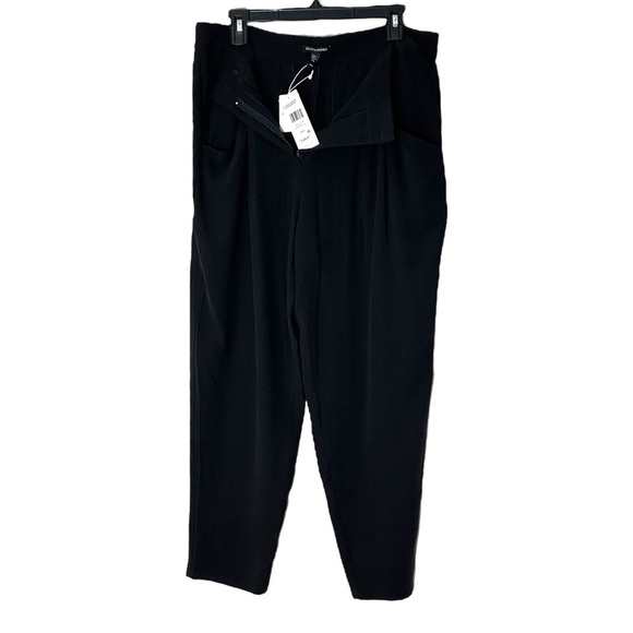 NWT Eileen Fisher Silk Georgette Crepe Carrot Pant Easy Fit Ankle Length Size M - Picture 6 of 12